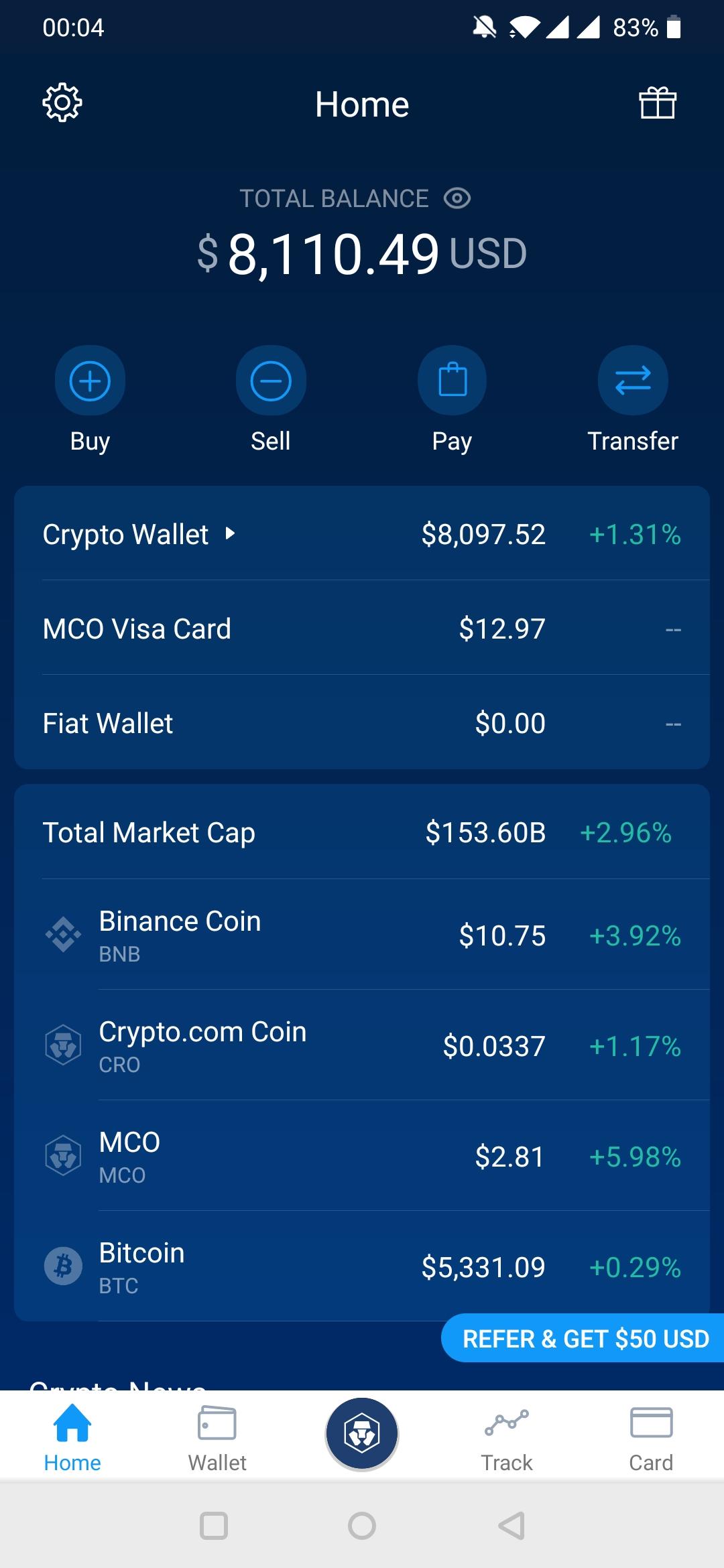 how to set up an account on crypto.com